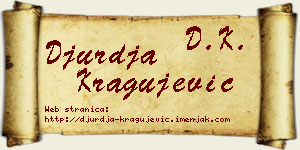 Đurđa Kragujević vizit kartica